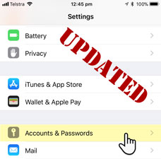 iPhone and iPad SSL secured POP3 email account settings